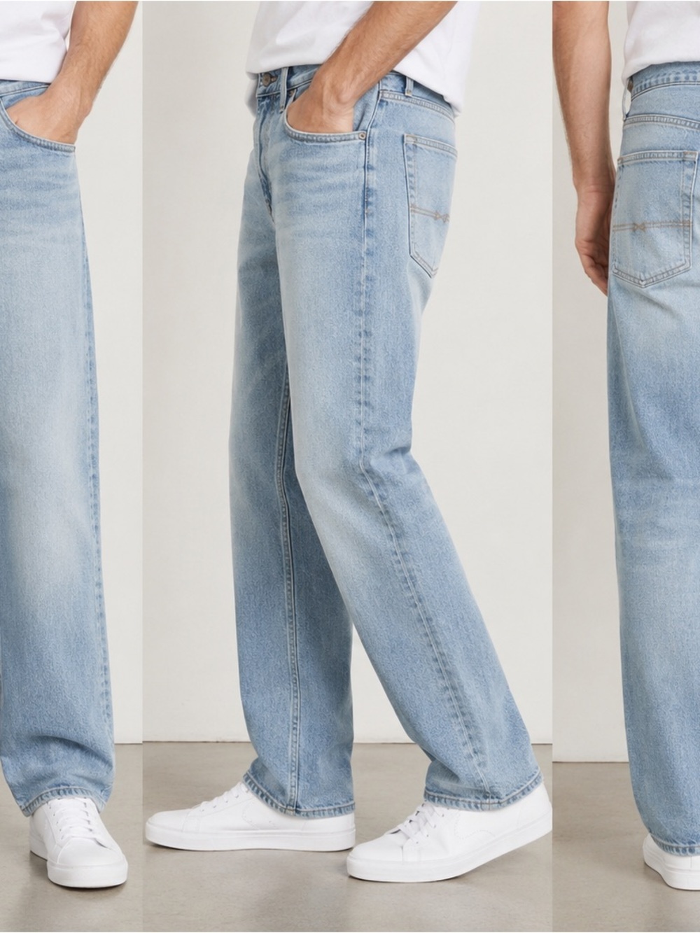 Abercrombie & Fitch Men’s Light Wash Straight Leg Jeans Size 34x32